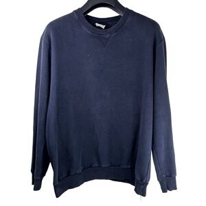 ZARA Men’s High Quality Navy Crew Neck Sweatshirt Flawless Used Size M Tag Wrong
